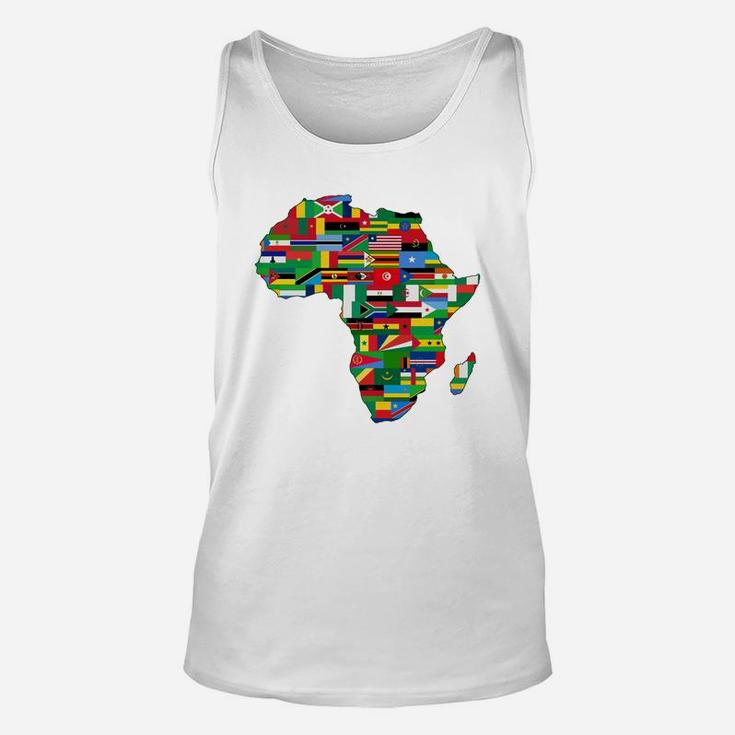 Flags Of Africa Map Unisex Tank Top