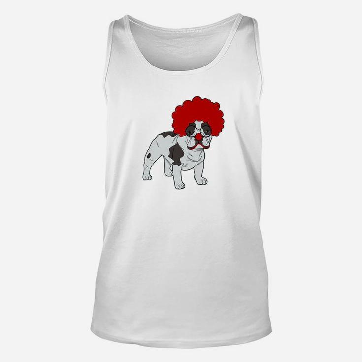 French Bulldog Clown Funny Frenchie Dog Lover Gift Unisex Tank Top