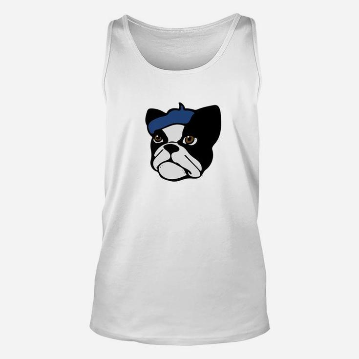 French Bulldog Funny French Beret Frenchie Bulldogs Unisex Tank Top