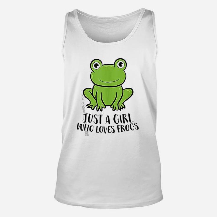 Frog Girl I Just Really Like Frogs Funny Frog Lovers Unisex Tank Top