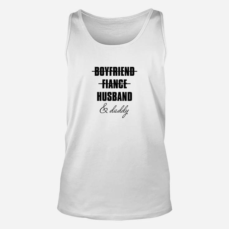 From Daddy To Fatherhood Reveal Unisex Tank Top