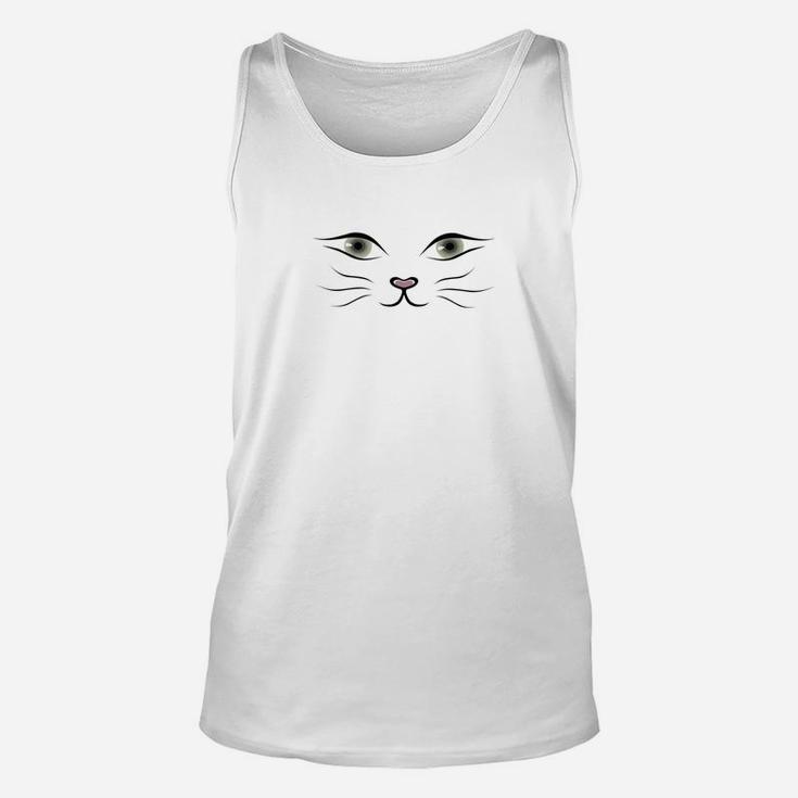 Funny And Cute Cat Face Cats Look For Cat Lovers Unisex Tank Top