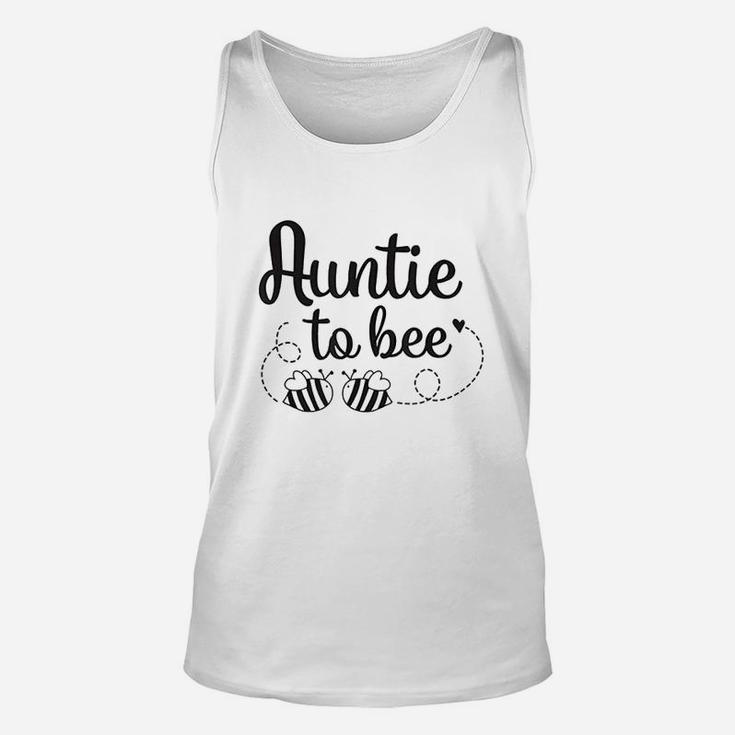 Funny Auntie To Bee Twins Pregnancy Announcement Bumble Bee Unisex Tank Top