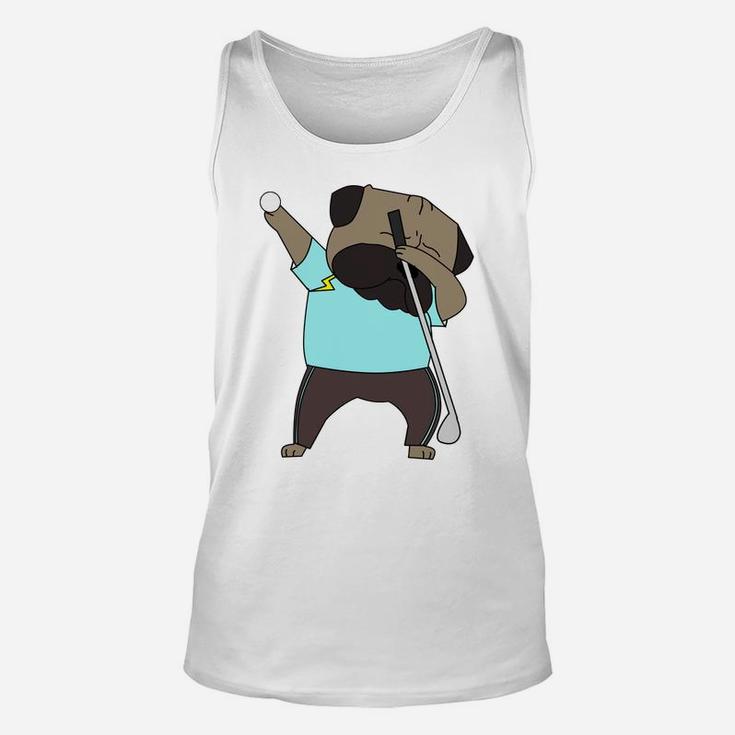 Funny Dabbing English Bulldog Golf Cute Dab Unisex Tank Top