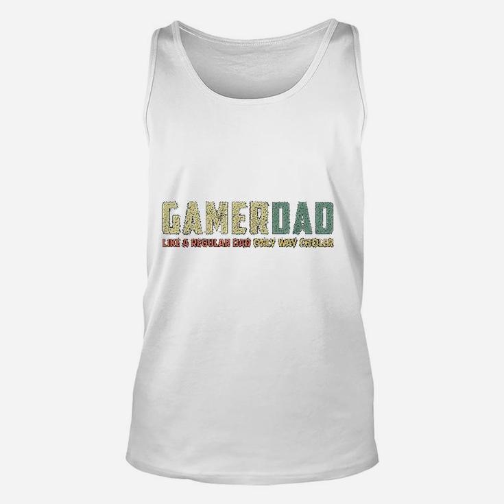 Funny Gamer Dad Retro Fathers Day Unisex Tank Top