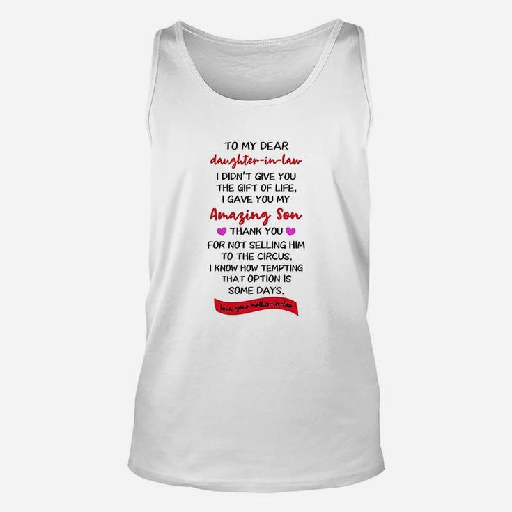 Funny Gifts From Daughter-In- Law T-Shirt Funny Gifts From Daughter-In- Law T-Shirt