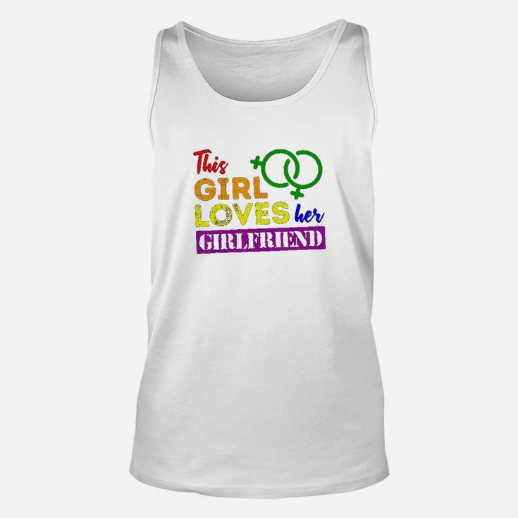 Funny Lgbt Gay Lesbian Pride This Girl Loves Her Girlfriend Unisex Tank Top