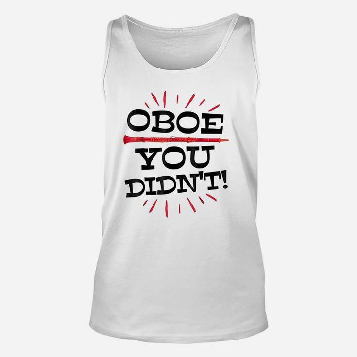 Funny Oboe Player Marching Band Orchestra Gag Gift Unisex Tank Top