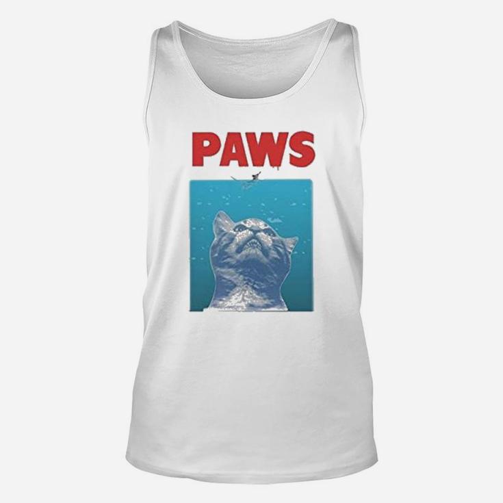 Funny Paws Funny Cat For Cat Lovers Unisex Tank Top
