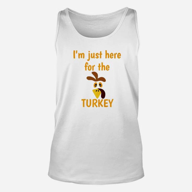 Funny Thanksgiving Family Turkey Face Tee Unisex Tank Top