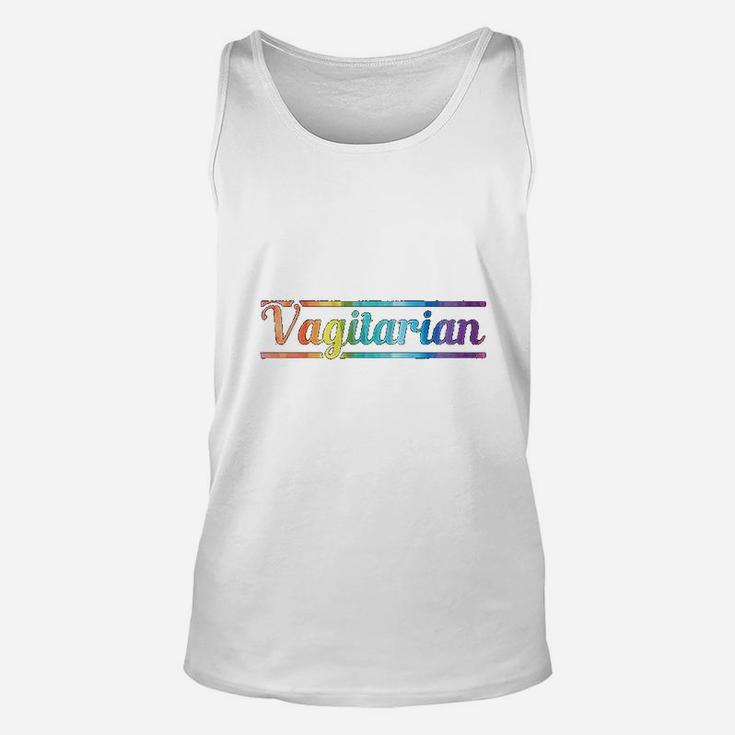 Funny Vagitarian Lesbian Gay Couple Valentine's Day Lgbt Unisex Tank Top