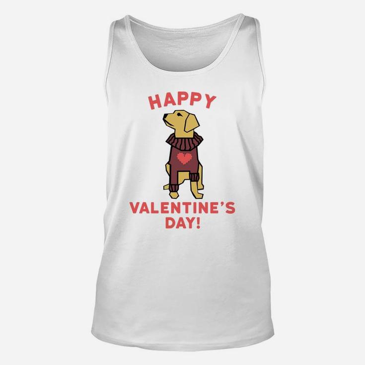 Funny Valentines Day For Kids Dog Valentine Unisex Tank Top