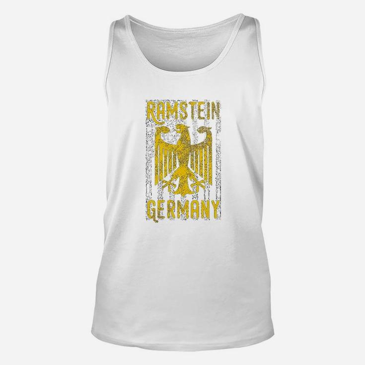 German Military Base Eagle And American Flag Ramstein Unisex Tank Top