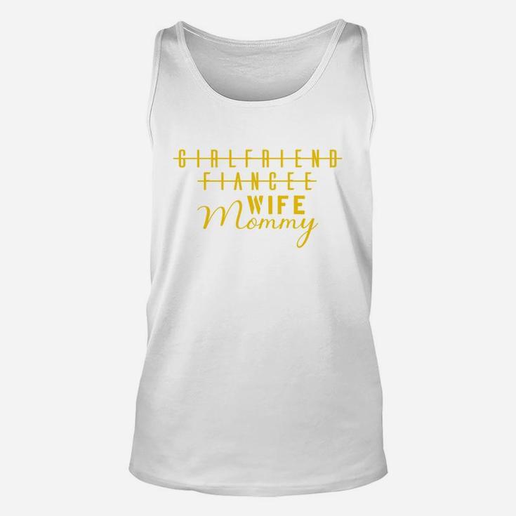Girlfriend Fiancee Wife Mommy, best friend christmas gifts, birthday gifts for friend, gift for friend Unisex Tank Top