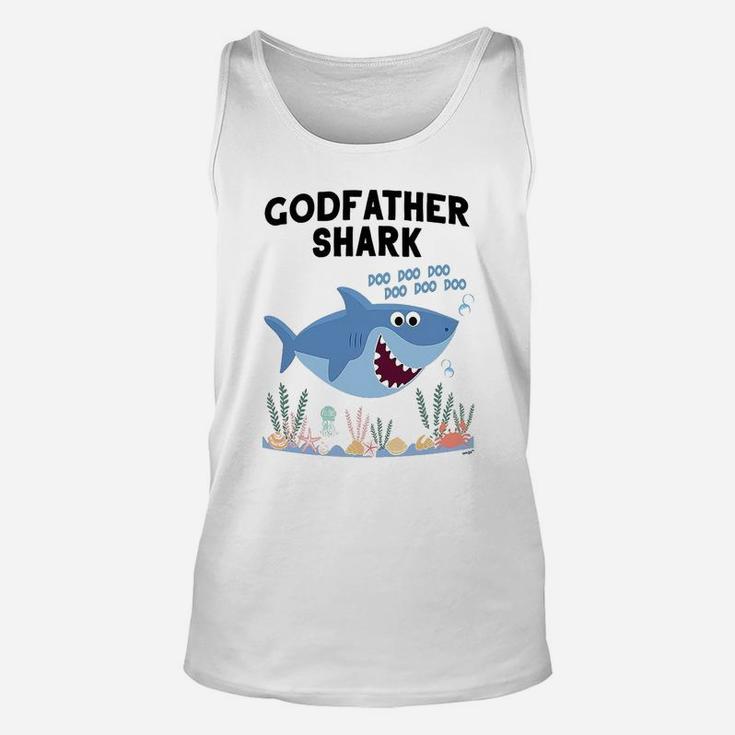 Godfather Shark Cute Art, dad birthday gifts Unisex Tank Top
