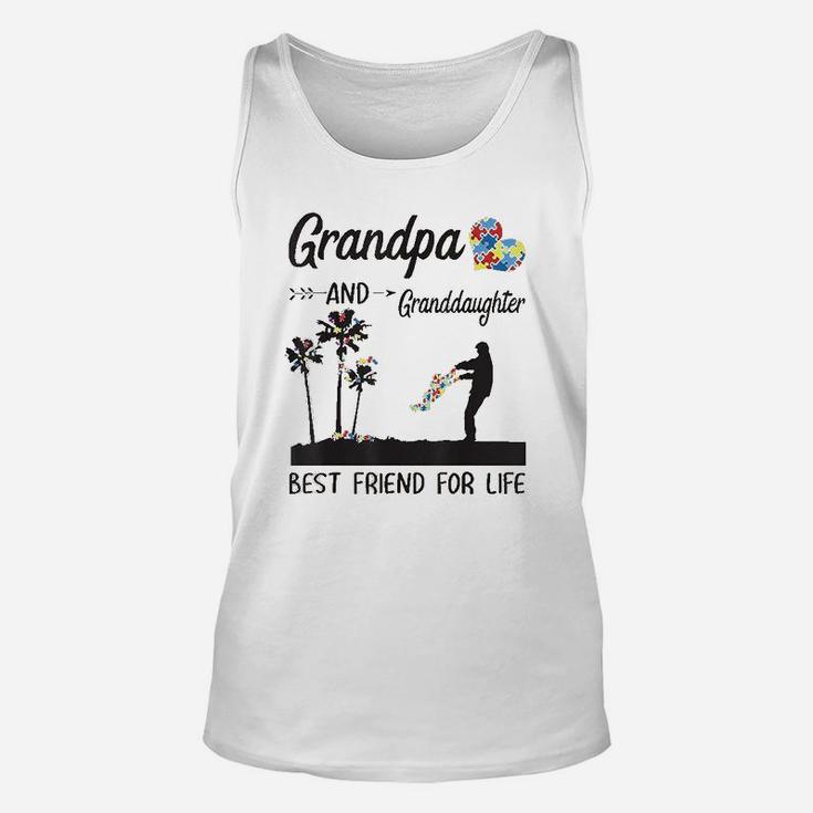 Grandpa And Granddaughter Best Friend For Life Puzzle Awareness Unisex Tank Top
