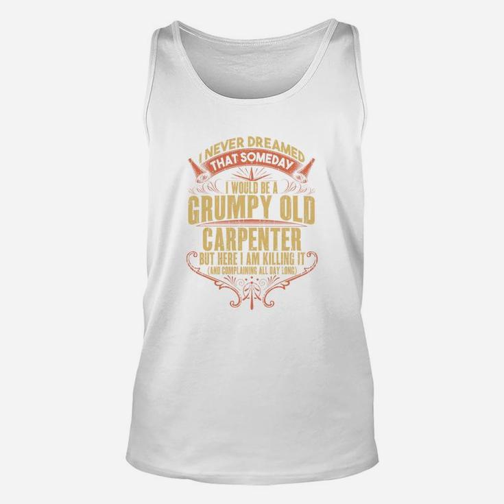 Grumpy Union Carpenters Dad Funny Unisex Tank Top