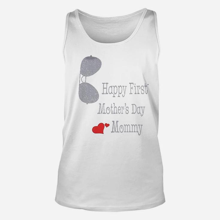 Happy First Fathers Day Daddy, dad birthday gifts Unisex Tank Top