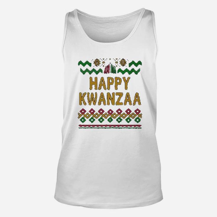 Happy Kwanzaa Style Black Heritage Holiday Graphic Unisex Tank Top