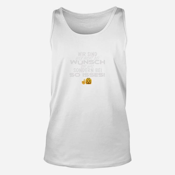 Herren Unisex TankTop mit Spruch & Emoji, Lustiges Design - Weiß