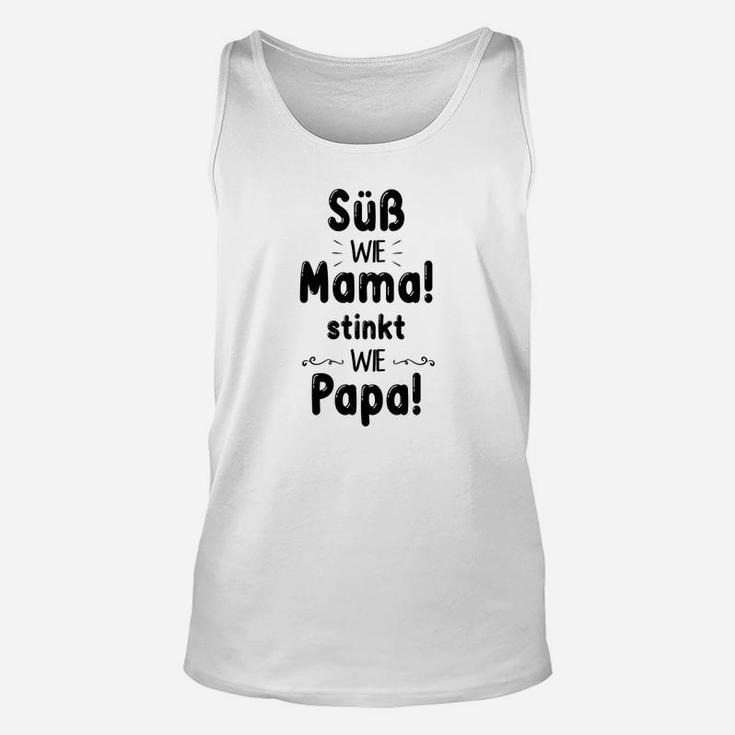 Humorvolles Weißes Unisex TankTop, Lustiger Familien-Spruch