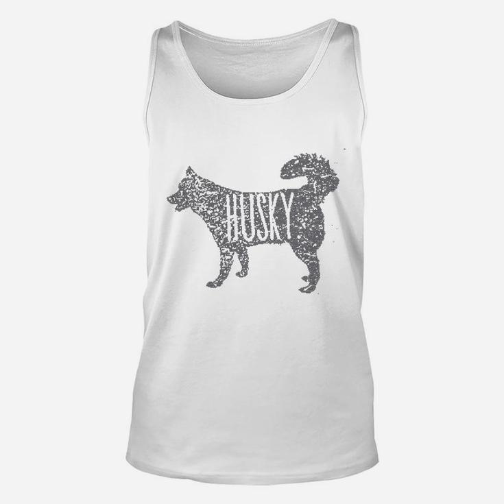 Husky Dog Silhouette Relaxeds Unisex Tank Top