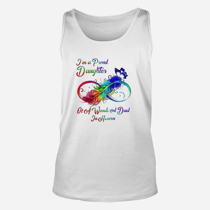 I Am A Proud Daughter Of A Wonderful Dad In Heaven Gifts Unisex Tank Top