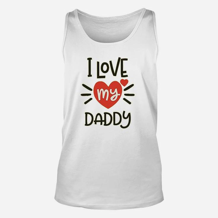 I Heart My Daddy, best christmas gifts for dad Unisex Tank Top
