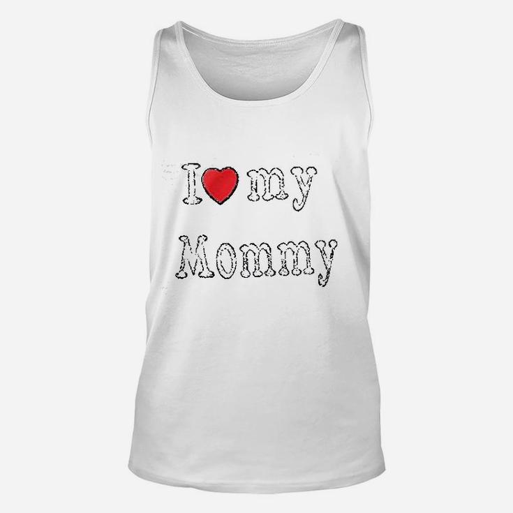 I Love Daddy Mommy Puppy, dad birthday gifts Unisex Tank Top