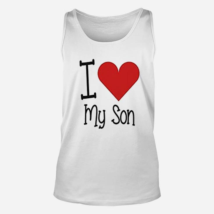 I Love My Daddy I Love My Son Father Kid Matching Unisex Tank Top