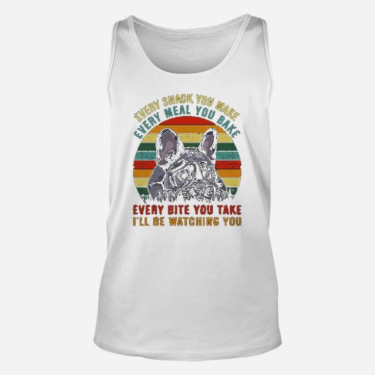 I Love You French Bulldog I Will Watching You Unisex Tank Top