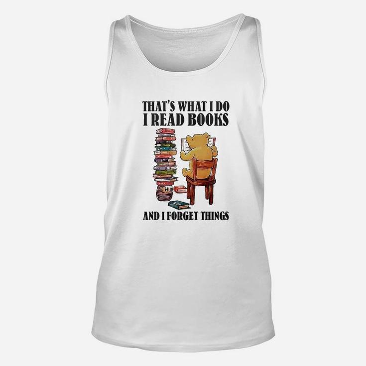 I Read Books And I Forget Things Unisex Tank Top