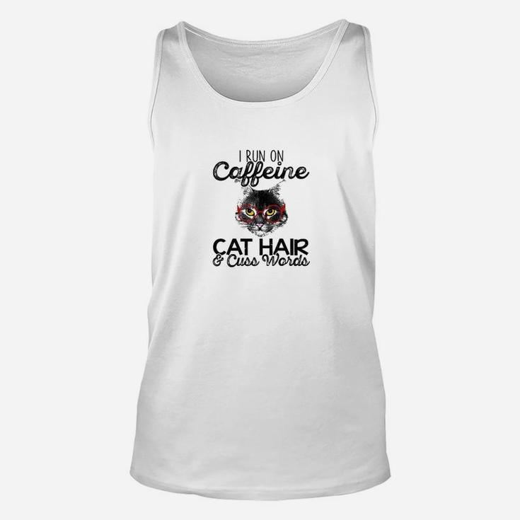 I Run On Caffeine Cat Hair Unisex Tank Top