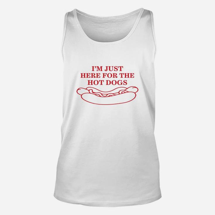 Im Just Here For The Hot Dogs Hot Dog Unisex Tank Top