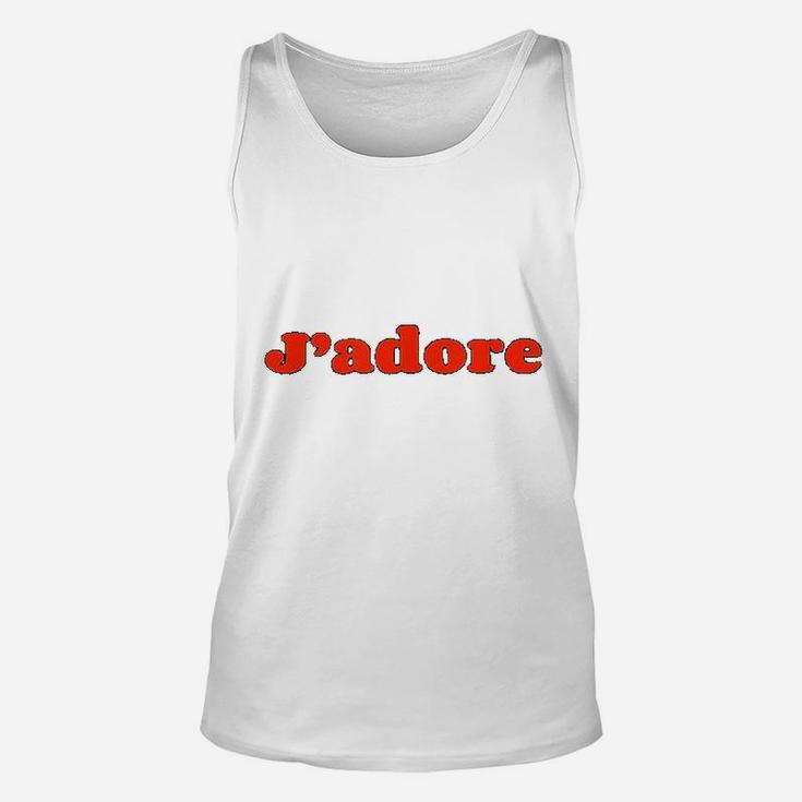 J Adore I Love Vintage French Chic Style Unisex Tank Top