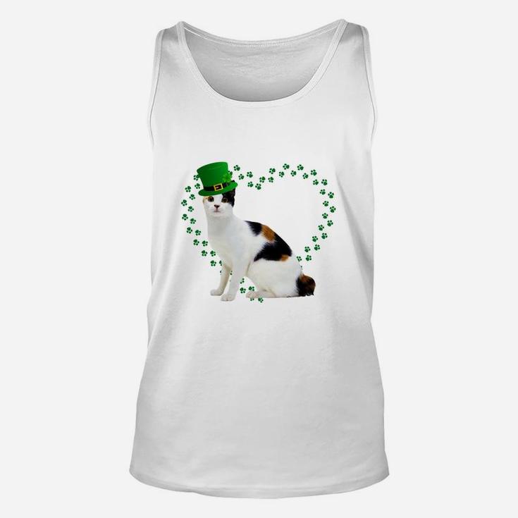 Japanese Bobtail Heart Paw Leprechaun Hat Irish St Patricks Day Gift For Cat Lovers Unisex Tank Top