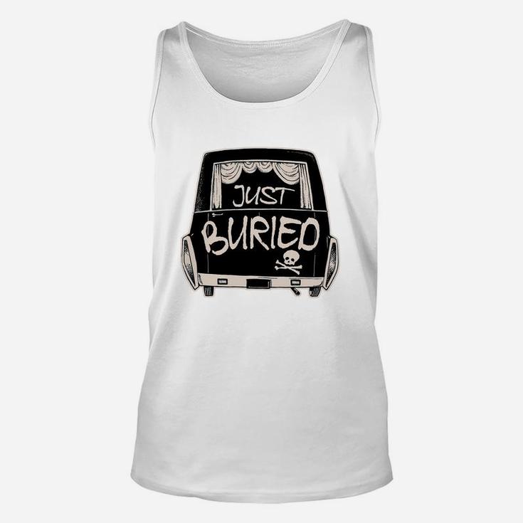 Just Buried - Funny Wedding Parody Hearse T-shirt Unisex Tank Top