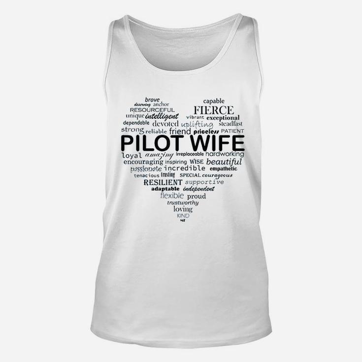 Just Winging It What A Pilot Wife Is Made Of Aviation Unisex Tank Top