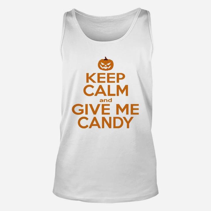 Keep Calm And Give Me Candy Unisex Tank Top