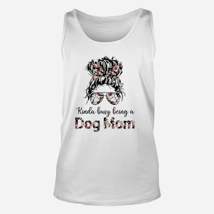 Kinda Busy Being A Dog Moms Unisex Tank Top