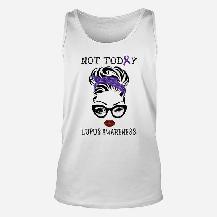 L Awareness In May We Wear Purple Not Today Unisex Tank Top