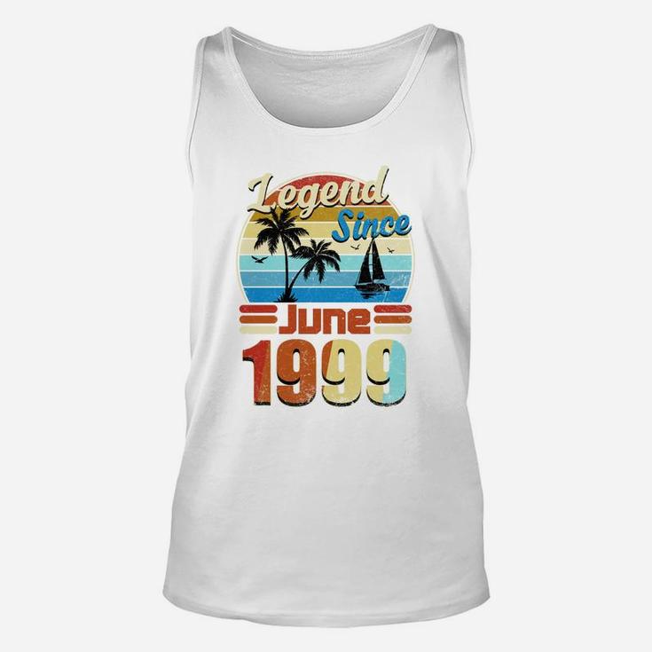 Legend Since June 1999 Retro Vintage Birthday Summer Gift  Unisex Tank Top