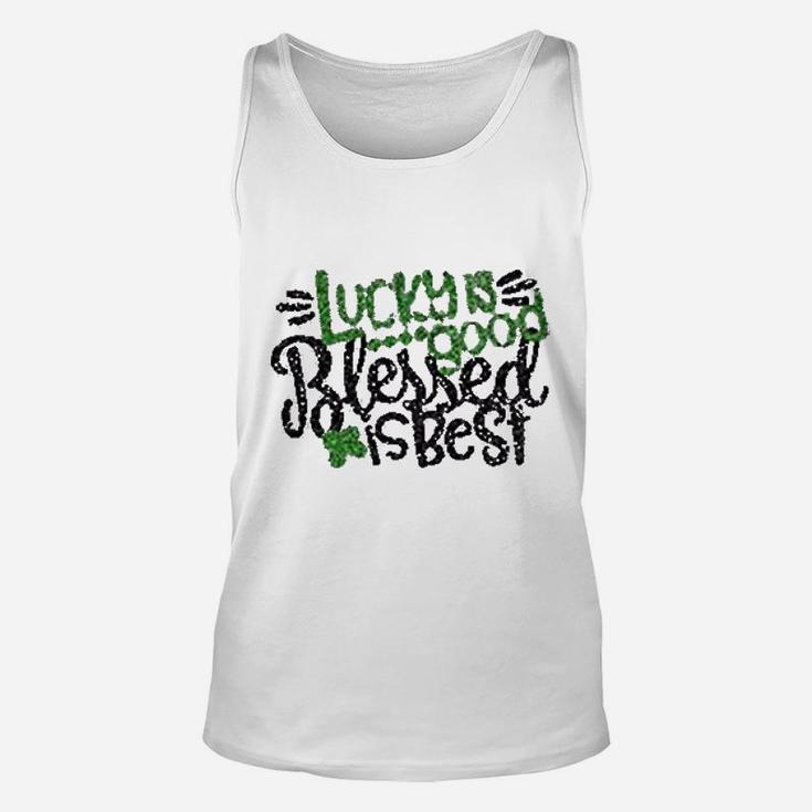 Lucky Food Blessed Is Best Happy St Patricks Day Unisex Tank Top
