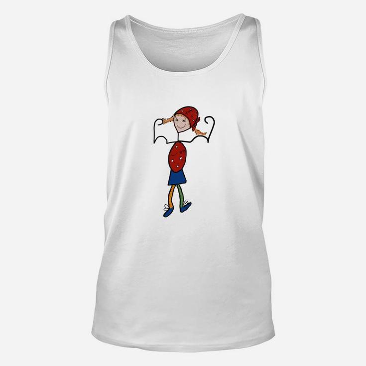 Lustiges Kinder-Held Unisex TankTop mit Superkraft-Motiv in Rot und Blau