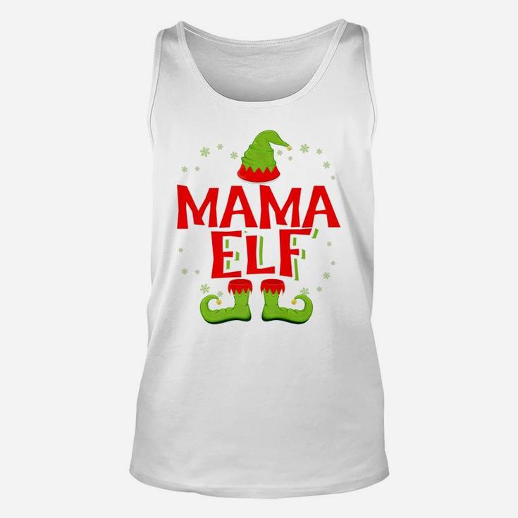 Mama Elf Matching Family Christmas Unisex Tank Top