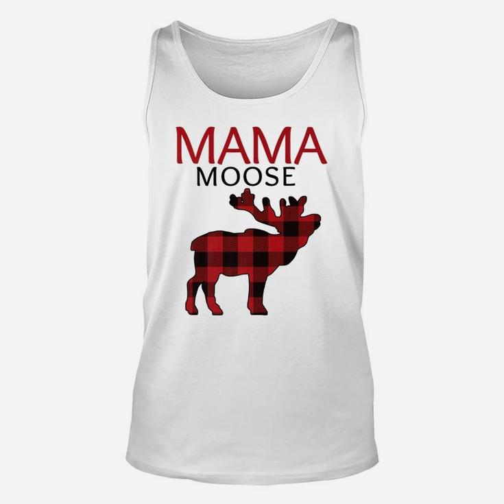 Mama Moose Matching Family Christmas Plaid Pajama Tee Unisex Tank Top