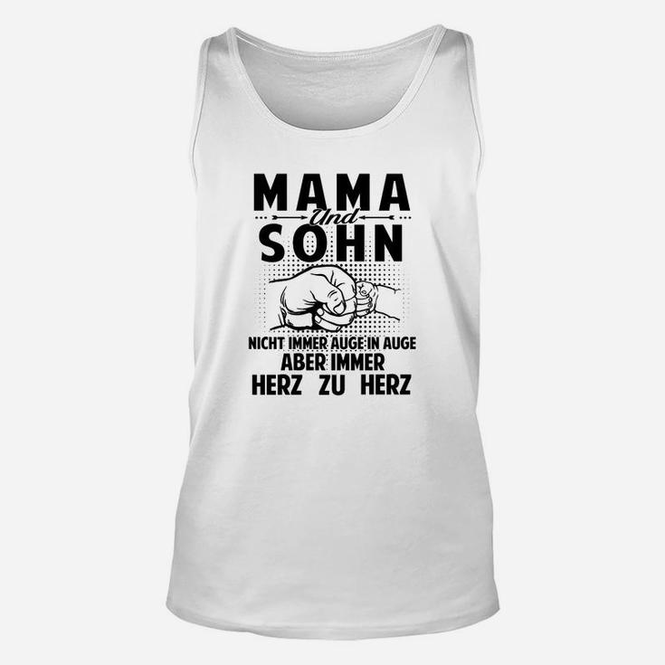 Mama und Sohn Herz zu Herz - Liebevolles Unisex TankTop für Mütter