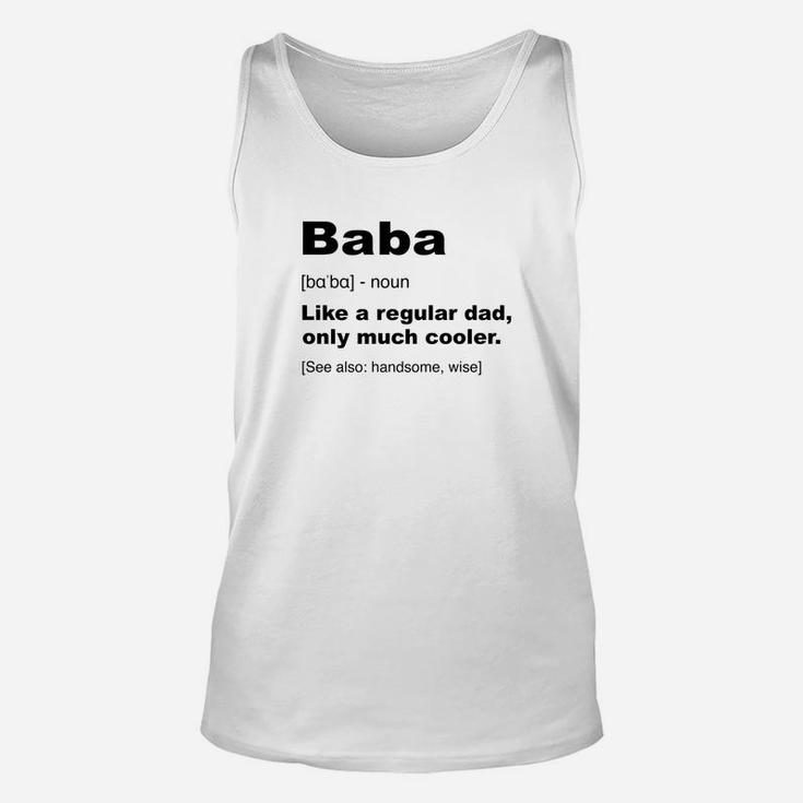 Mens Baba Albanian Dad Definition Shirt Funny Fathers Day Gifts Premium Unisex Tank Top