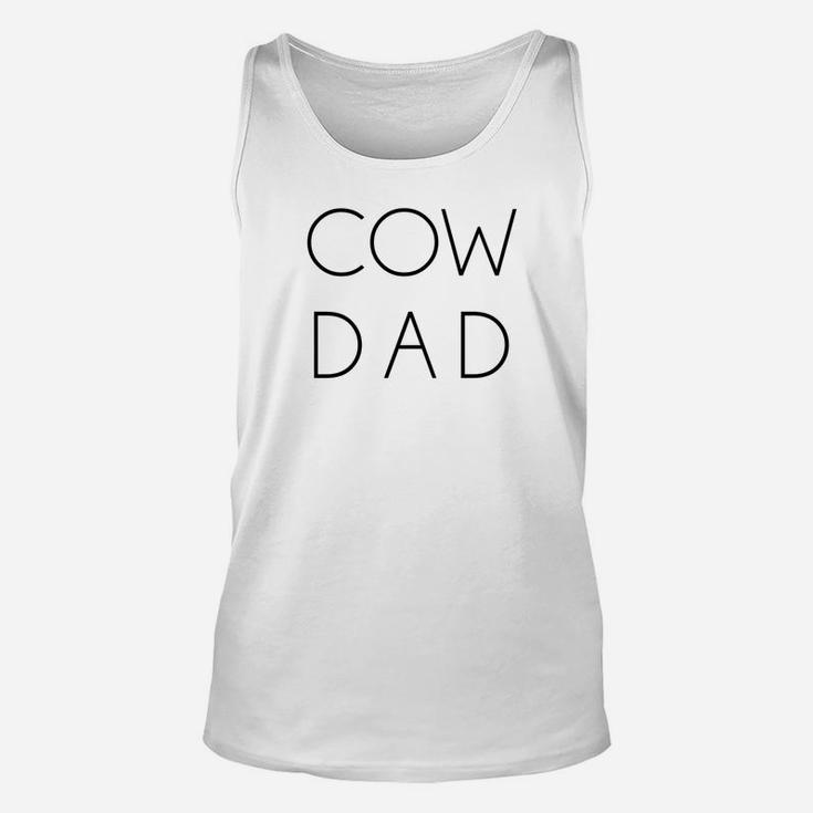 Mens Cow Dad Shirt Farmer Fathers Day Gift By Daddy Duds Premium Unisex Tank Top