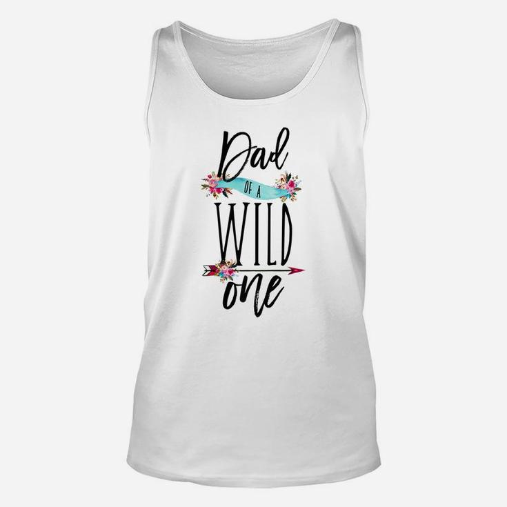 Mens Dad Of A Wild One Boho 1st Birthday Daddy Family Gift  Unisex Tank Top